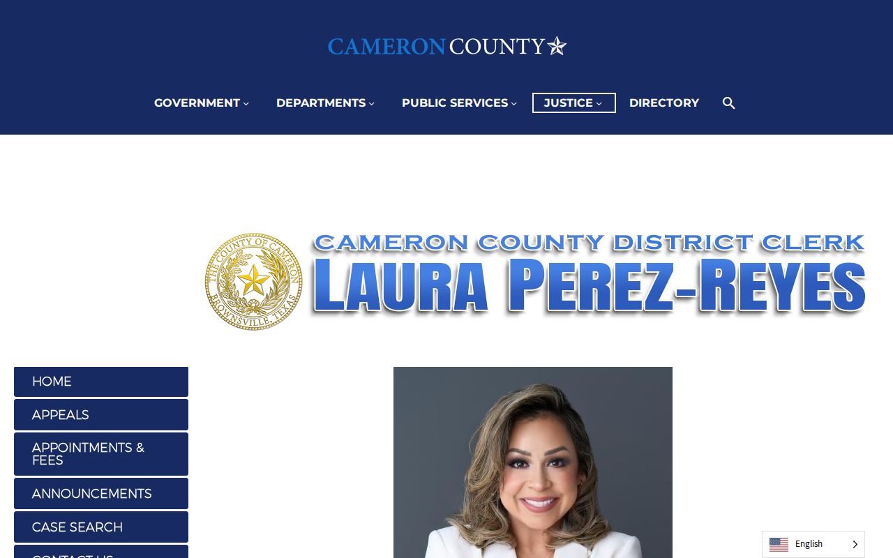 Cameron County arrest warrant records route, District Clerk office information